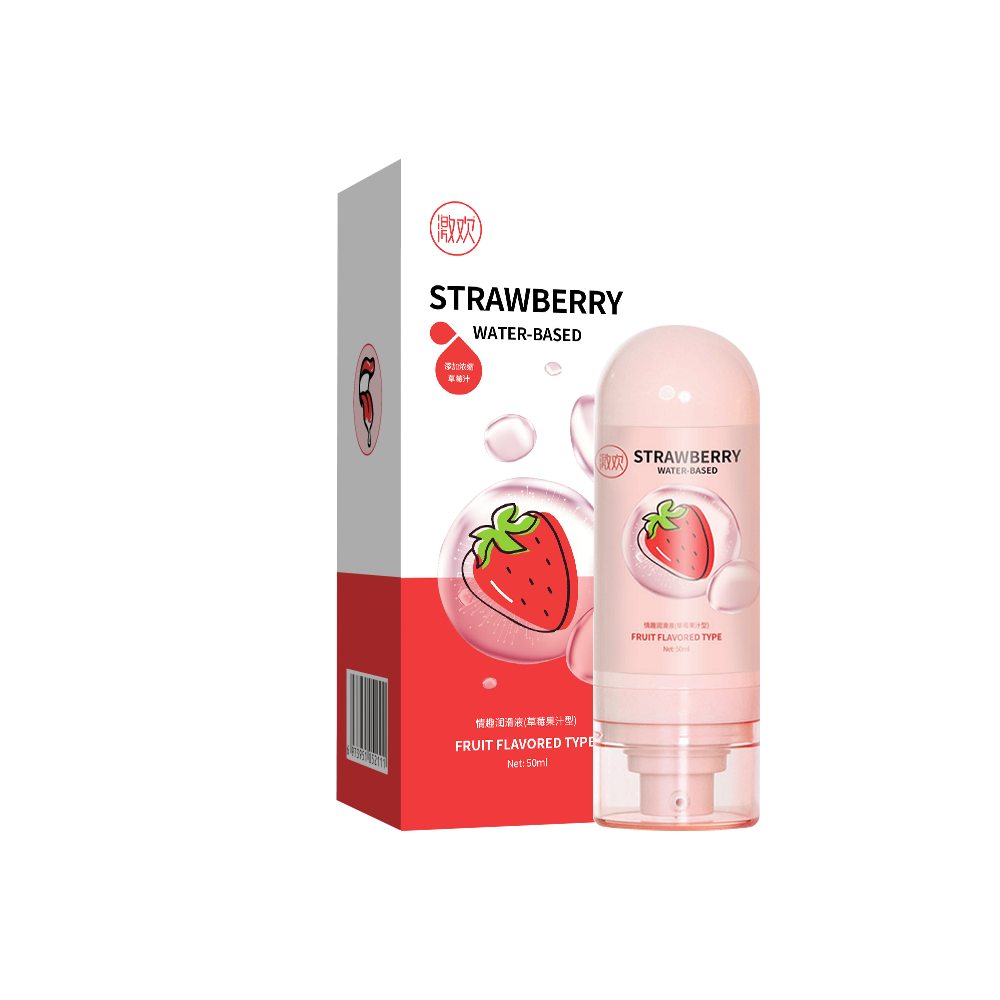 Strawberry flavour Lubricant, Pelumas dengan kandungan Hyaluronic Acid, Pelumas tubuh, membantu melancarkan jalan masuk dan merasakan sensasi sensual yang lebih menantang. Isi pelumas 15oml